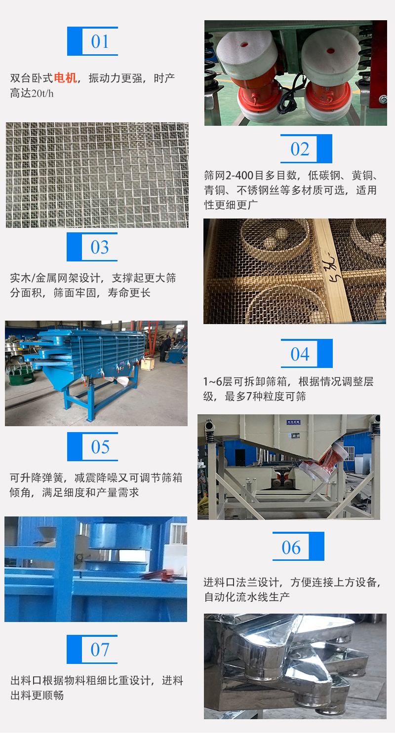 直线振动筛产品特点