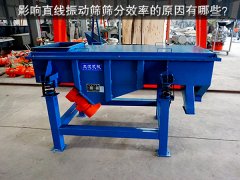 影响直线振动筛筛分效率的原因有哪些？
