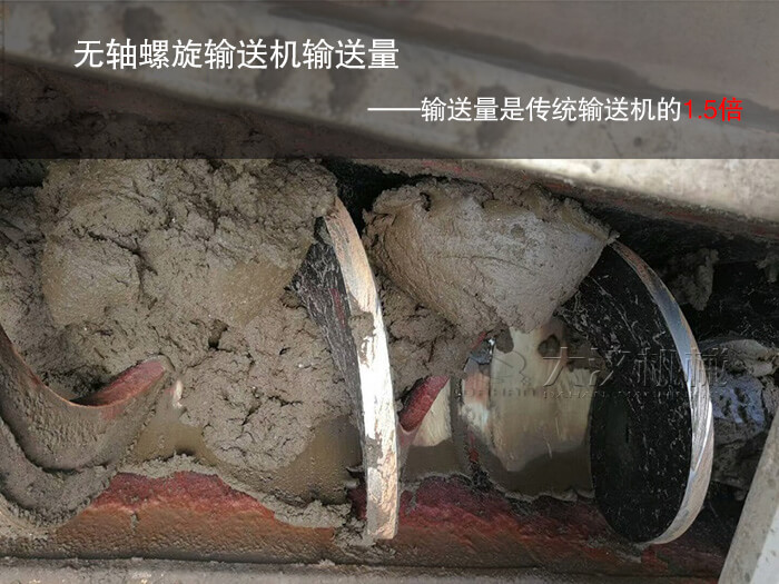 石油钻井泥浆无轴输送机输送量大