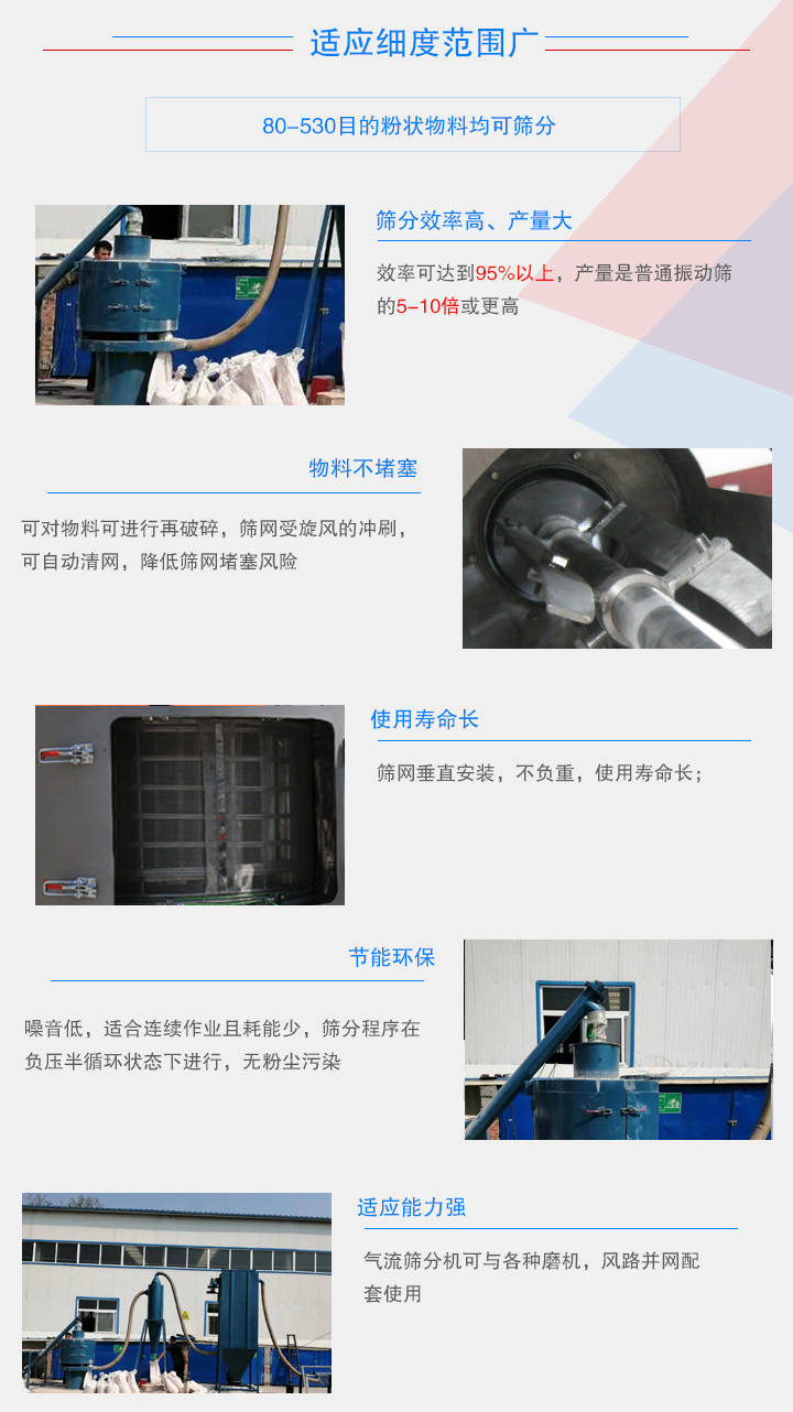 气流筛分机优势