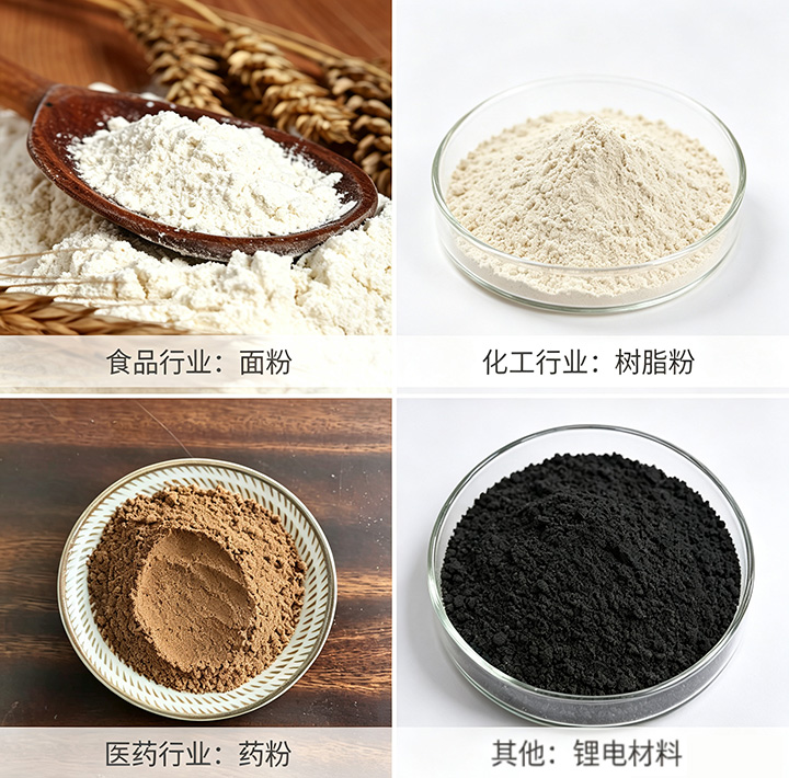 不锈钢直线振动筛适用物料图片